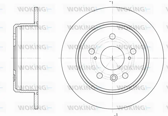 D6904.00 WOKING Тормозной диск (фото 1)