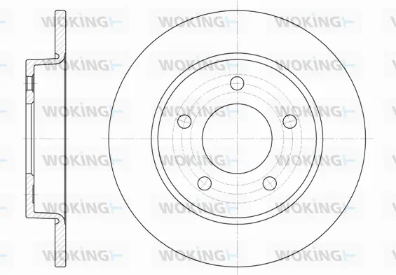 D6906.00 WOKING Тормозной диск (фото 1)