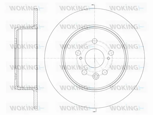 D6910.00 WOKING Тормозной диск (фото 1)