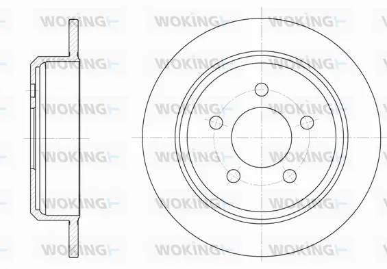 D6913.00 WOKING Тормозной диск (фото 1)