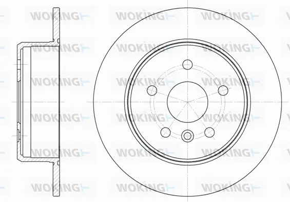 D6914.00 WOKING Тормозной диск (фото 1)