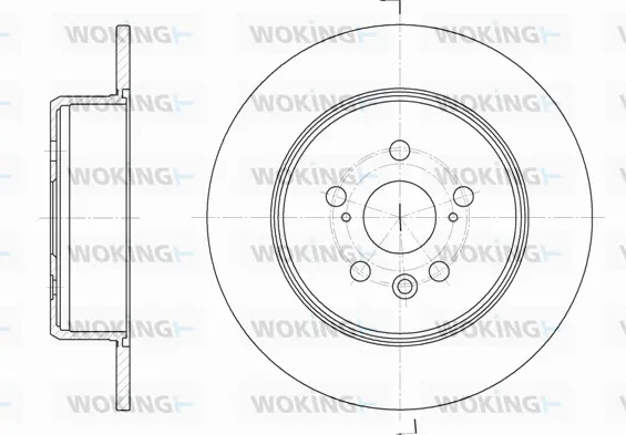 D6915.00 WOKING Тормозной диск (фото 1)