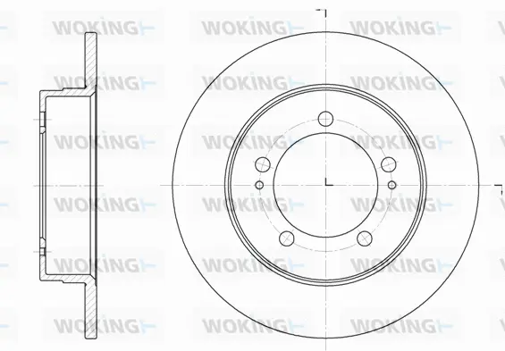 D6918.00 WOKING Тормозной диск (фото 1)