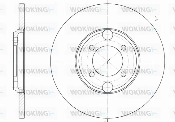 D6919.00 WOKING Тормозной диск (фото 1)