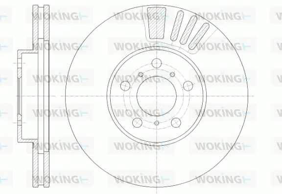 D6935.10 WOKING Тормозной диск (фото 1)