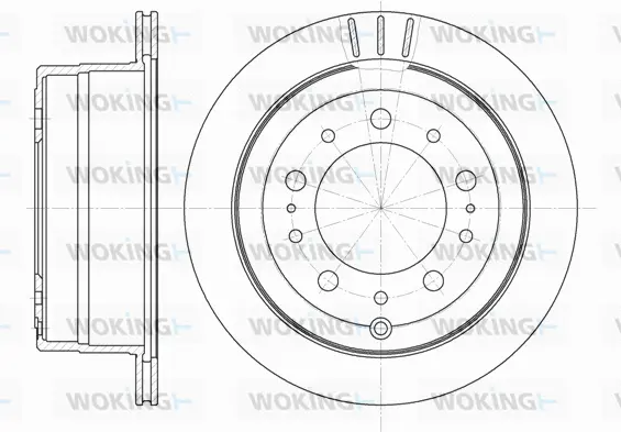 D6948.10 WOKING Тормозной диск (фото 1)