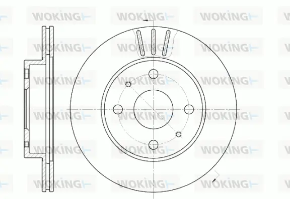 D6954.10 WOKING Тормозной диск (фото 1)