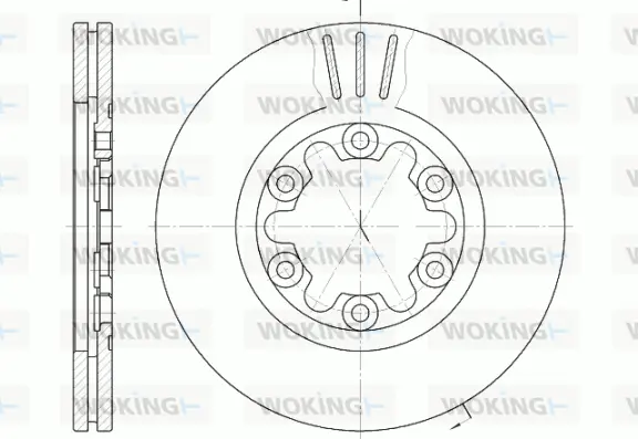 D6957.10 WOKING Тормозной диск (фото 1)