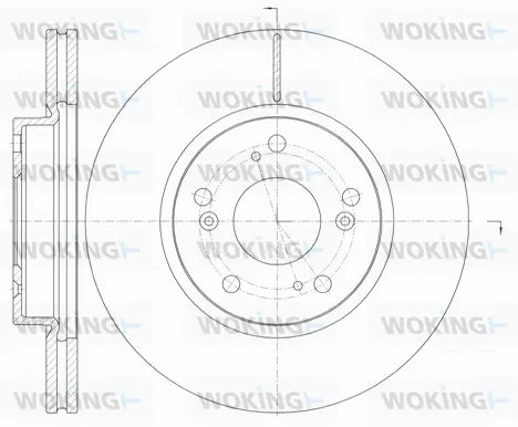 D6986.10 WOKING Тормозной диск (фото 1)