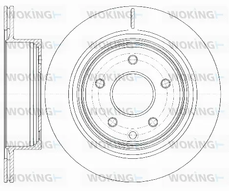 D6998.10 WOKING Тормозной диск (фото 1)