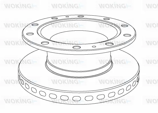 NSA1024.20 WOKING Тормозной диск (фото 1)