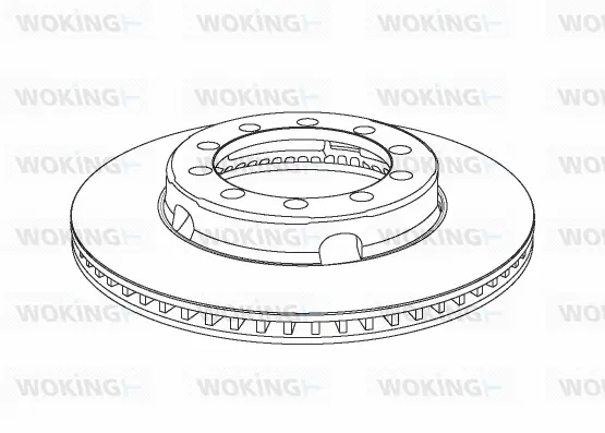 NSA1028.20 WOKING Тормозной диск (фото 1)