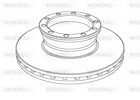 NSA1041.20 WOKING Тормозной диск (фото 1)