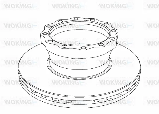 NSA1043.20 WOKING Тормозной диск (фото 1)