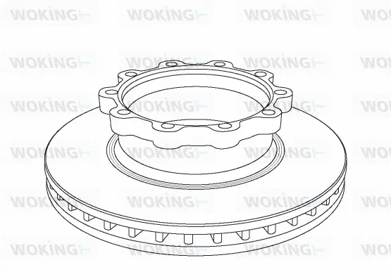 NSA1047.20 WOKING Тормозной диск (фото 1)