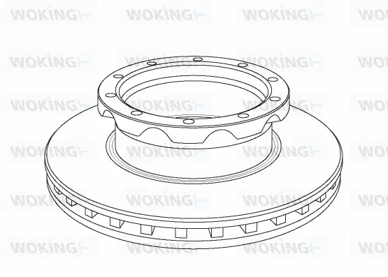 NSA1050.20 WOKING Тормозной диск (фото 1)