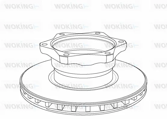NSA1052.20 WOKING Тормозной диск (фото 1)