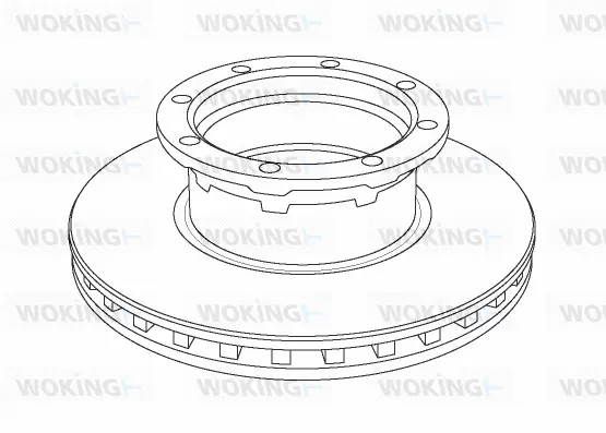 NSA1056.20 WOKING Тормозной диск (фото 1)