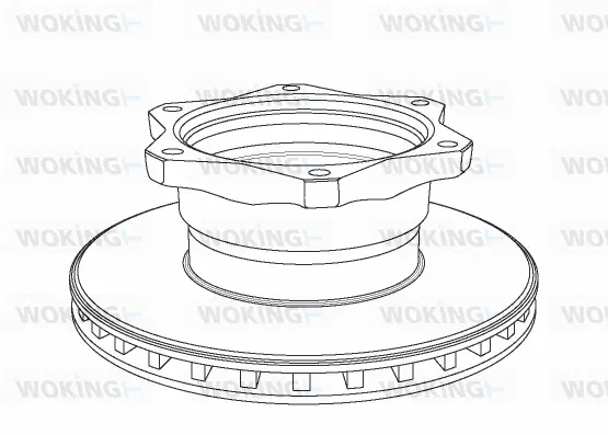 NSA1058.20 WOKING Тормозной диск (фото 1)