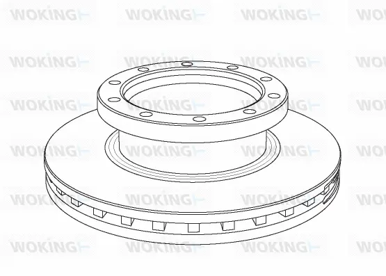 NSA1061.20 WOKING Тормозной диск (фото 1)