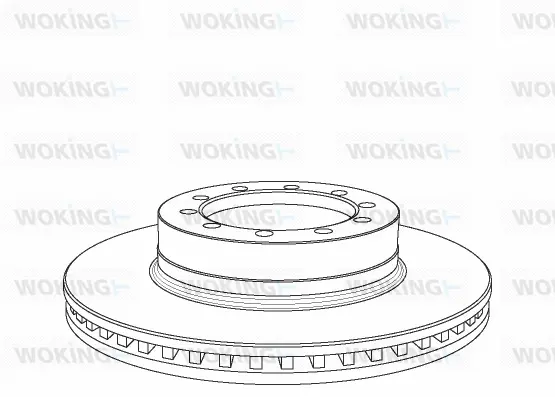NSA1071.20 WOKING Тормозной диск (фото 1)
