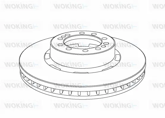 NSA1074.20 WOKING Тормозной диск (фото 1)