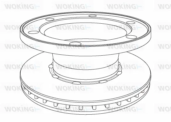 NSA1077.20 WOKING Тормозной диск (фото 1)