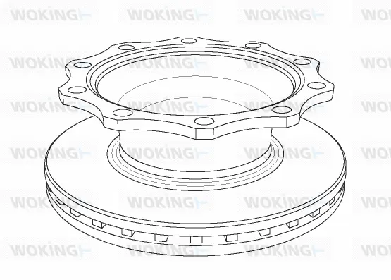 NSA1078.20 WOKING Тормозной диск (фото 1)