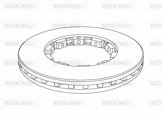 NSA1143.20 WOKING Тормозной диск (фото 1)