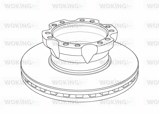 NSA1154.20 WOKING Тормозной диск (фото 1)