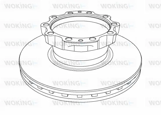 NSA1174.20 WOKING Тормозной диск (фото 1)