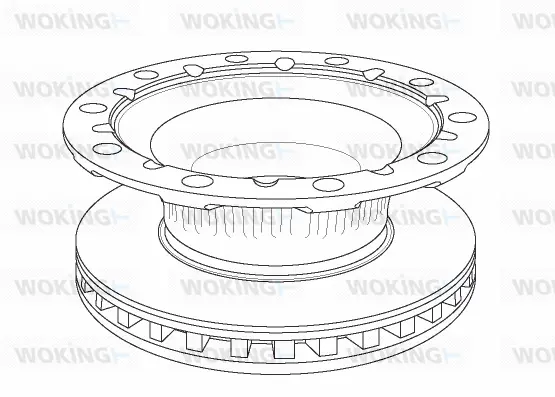 NSA1176.20 WOKING Тормозной диск (фото 1)