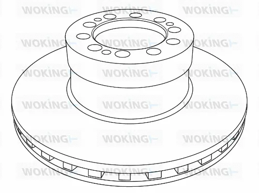 NSA1233.20 WOKING Тормозной диск (фото 1)
