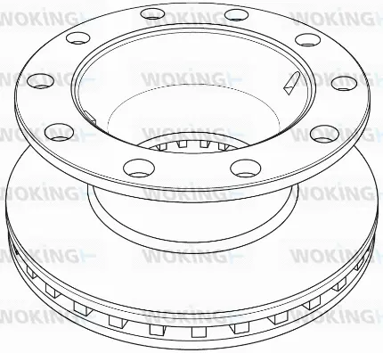 NSA1234.20 WOKING Тормозной диск (фото 1)