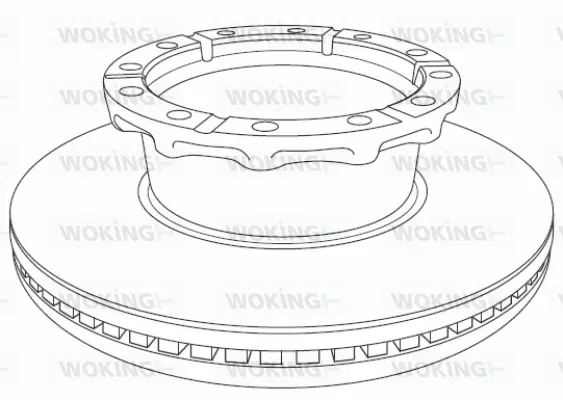 NSA1240.20 WOKING Тормозной диск (фото 1)