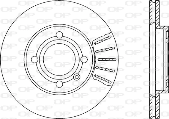 BDA1027.20 OPEN PARTS Тормозной диск (фото 1)