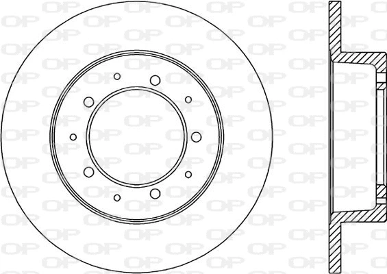 BDA1061.10 OPEN PARTS Тормозной диск (фото 1)