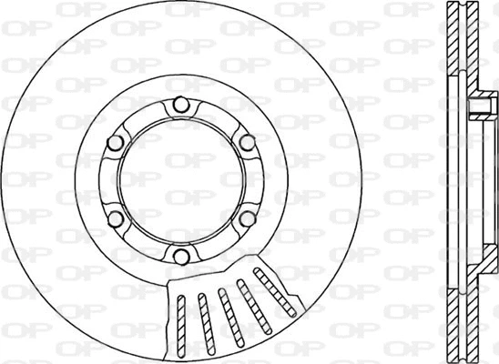 BDA1067.20 OPEN PARTS Тормозной диск (фото 1)