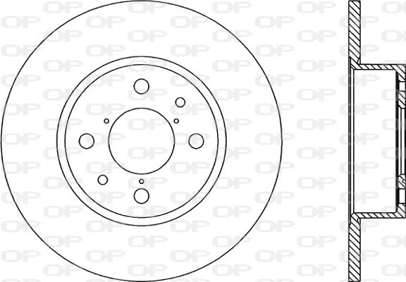 BDA1137.10 OPEN PARTS Тормозной диск (фото 1)