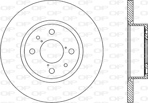 BDA1148.10 OPEN PARTS Тормозной диск (фото 1)