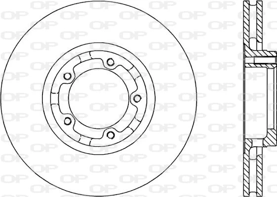 BDA1182.20 OPEN PARTS Тормозной диск (фото 1)