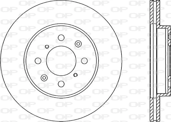 BDA1215.20 OPEN PARTS Тормозной диск (фото 1)