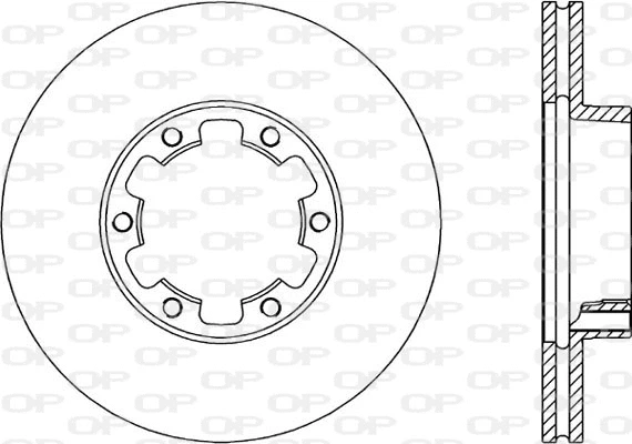 BDA1398.20 OPEN PARTS Тормозной диск (фото 1)