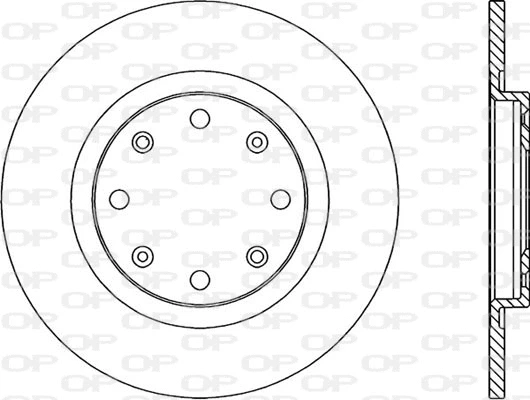 BDA1426.10 OPEN PARTS Тормозной диск (фото 1)