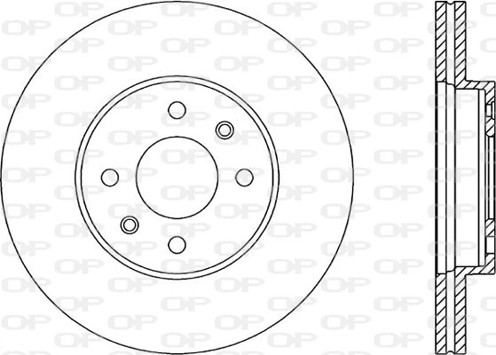 BDA1464.20 OPEN PARTS Тормозной диск (фото 1)