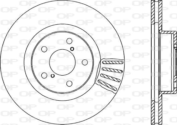 BDA1493.20 OPEN PARTS Тормозной диск (фото 1)