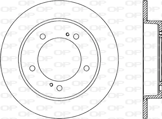 BDA1498.10 OPEN PARTS Тормозной диск (фото 1)