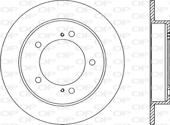 BDA1504.10 OPEN PARTS Тормозной диск (фото 1)