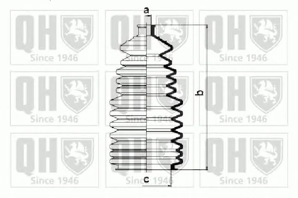 QG1018 QUINTON HAZELL Пыльник рулевой рейки (тяги) (фото 1)