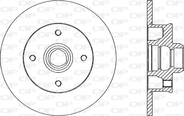 BDA1583.10 OPEN PARTS Тормозной диск (фото 1)